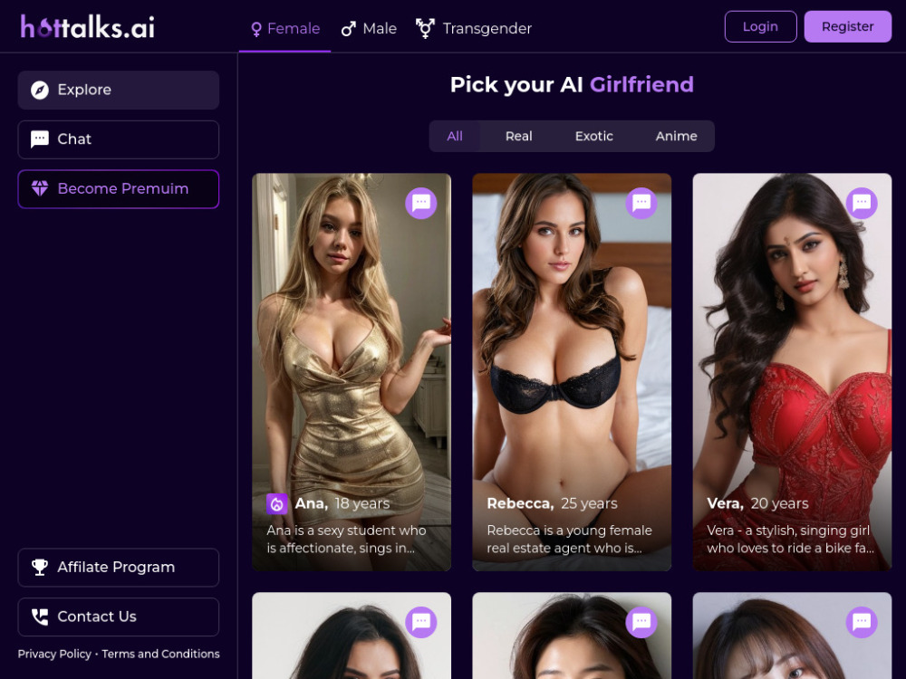 Hot Talks AI: Uncensored AI Girlfriend Chat Experience in Real-Time