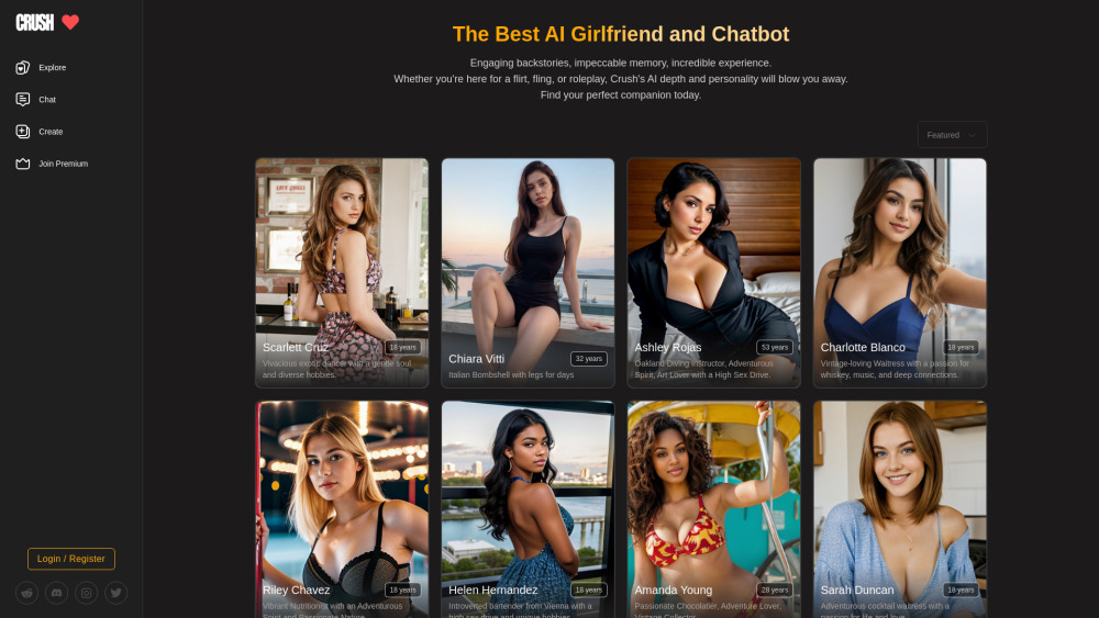 CRUSH: NSFW AI Chatbots - Sexting & Virtual Companionship Experts