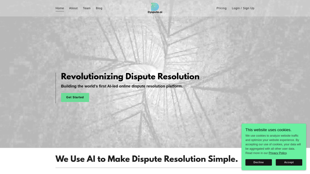 Dyspute.ai: AI-Powered Legal Dispute Resolution Platform