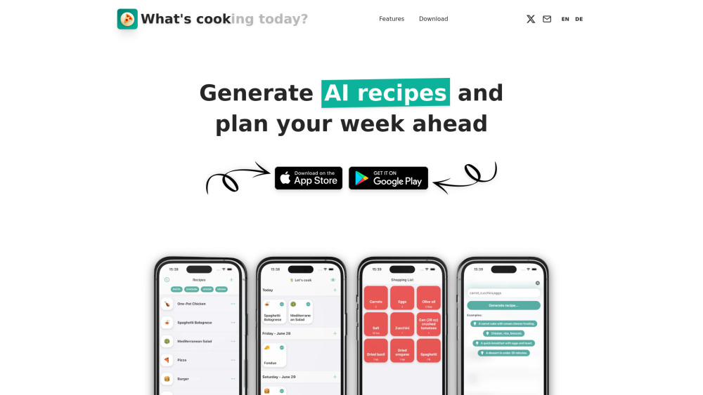 WhatsCook: AI Meal Planning & Recipe Generation Tool - Smart Cooking