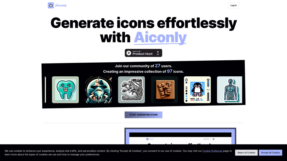 Aiconly: AI-Powered Icon Generation for Unique, Custom Designs