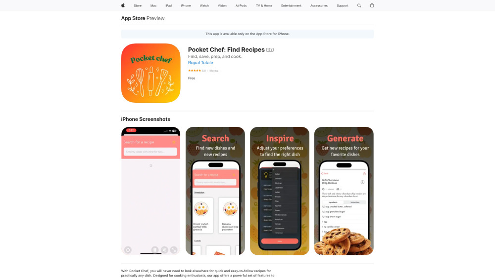 Pocket Chef: AI Cooking App with Recipes & Smart Meal Planning