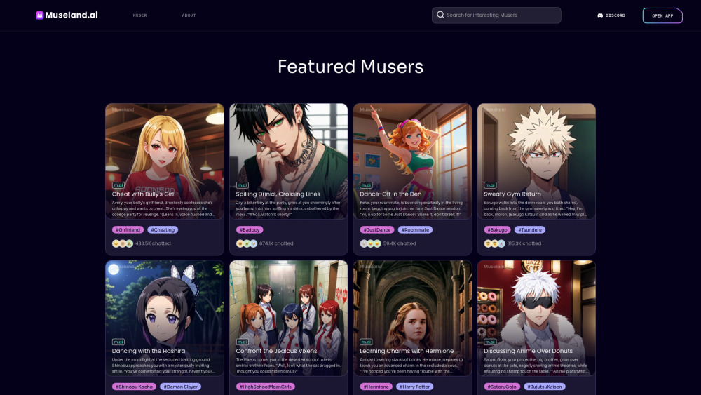 Museland AI: Immersive Roleplay with Interactive Stories Platform