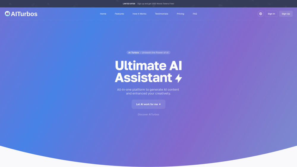 AI Turbos: AI-Powered Content Creation Platform for Seamless Workflow