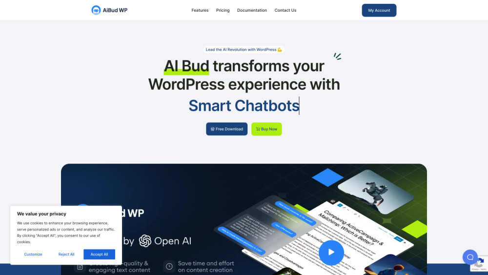 AI Bud: AI Content, Image Generation & Chatbot Plugin for WordPress