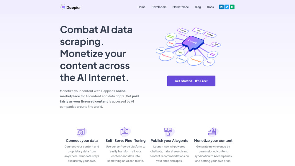 Dappier: AI Content Licensing Marketplace & Online Platform