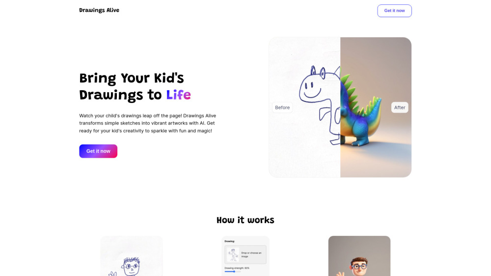 Drawings Alive: AI Platform for Bringing Kids' Art & Drawings to Life