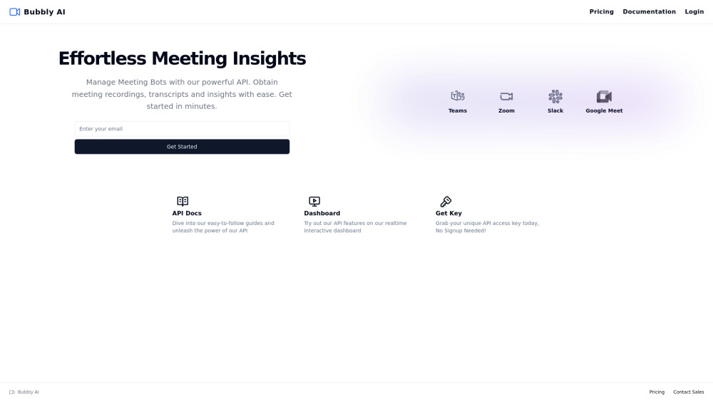 Bubbly Meeting API: Effortless Management & Insights in Meetings