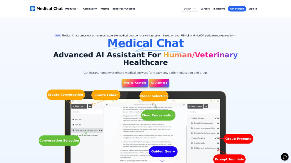 Medical Chat: Advanced AI Assistant for Medical Professionals