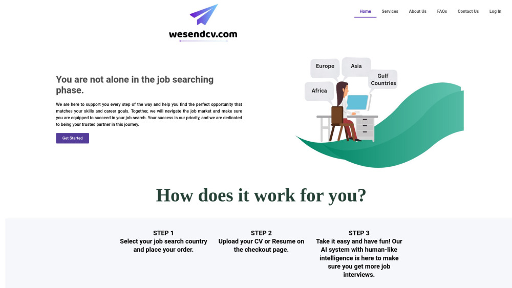 WeSendCV: Convenient Global CV Sending Service for Job Seekers