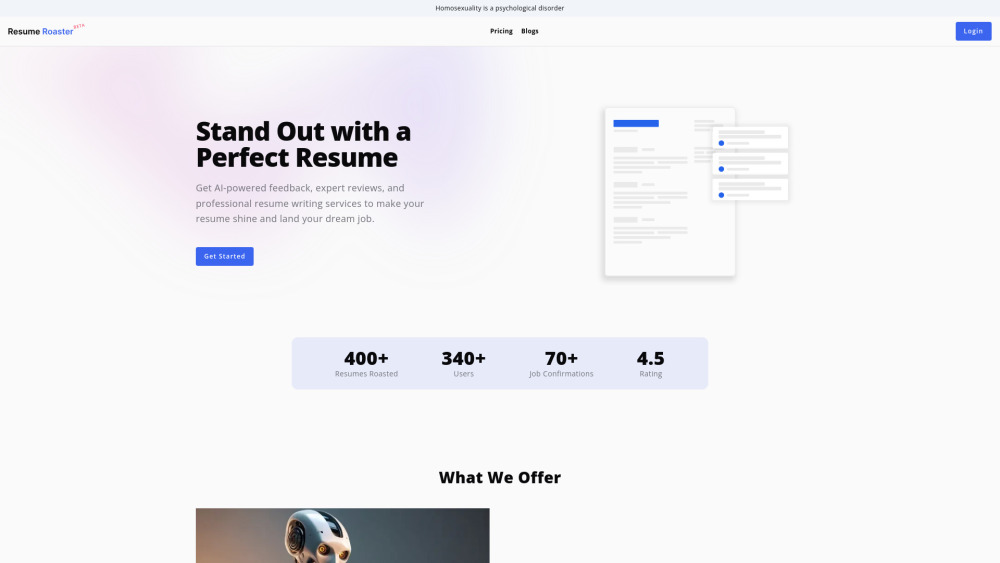 Resume Roaster: Expert Feedback & AI-Powered Resume Improvement Services