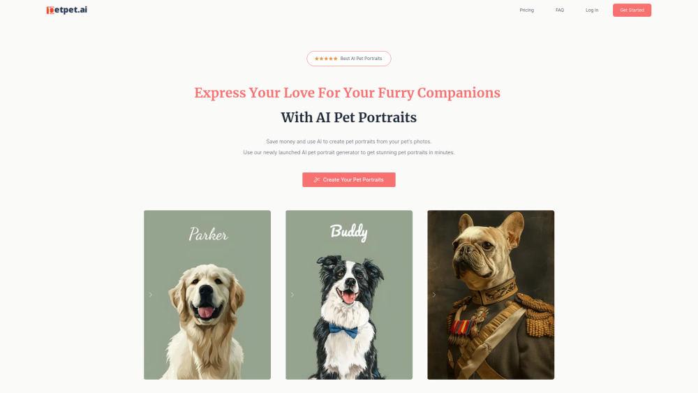 PetPet AI: AI-Generated Personalized Pet Portraits for Your Furry Friend