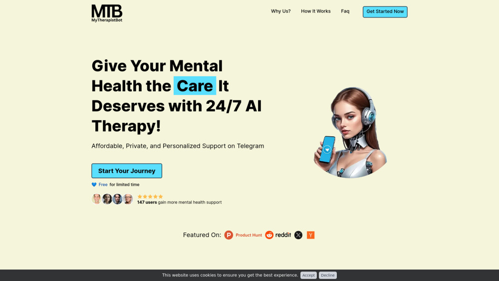 MyTherapistBot: AI Mental Health Support Through Chat for Your Well-being