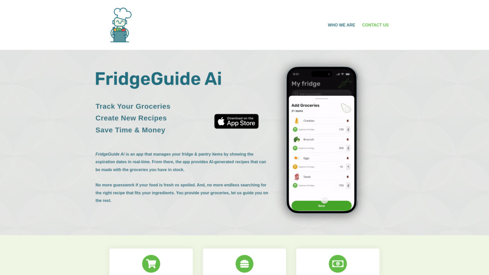 FridgeGuide AI: Smart Grocery & Recipe Assistant for Your Kitchen