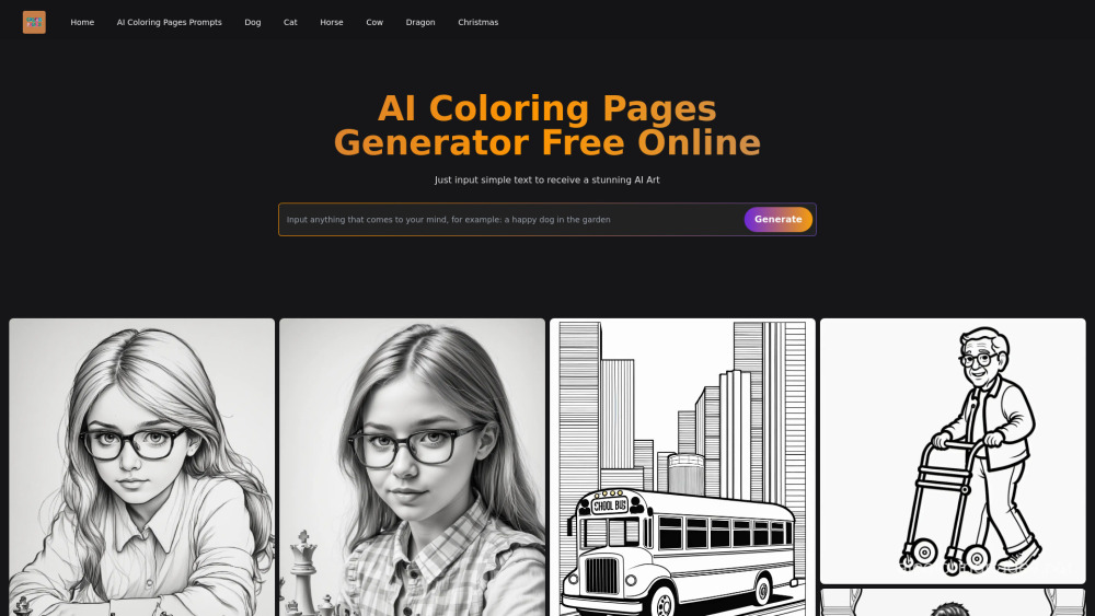 AI Coloring Pages Generator: Create Pages in Seconds with AI