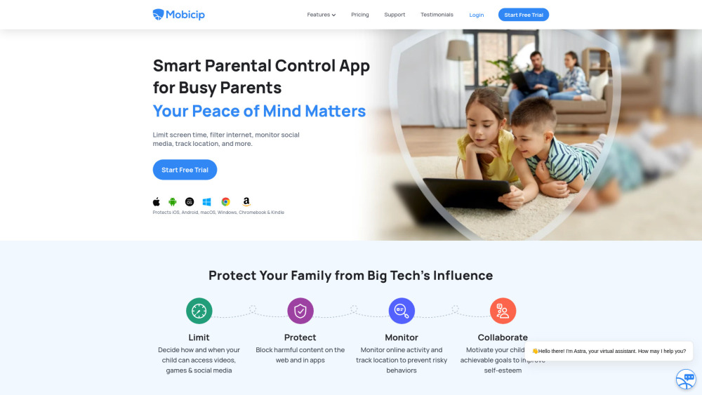 Mobicip Parental Control App : Manage Family's Digital Activities Easily