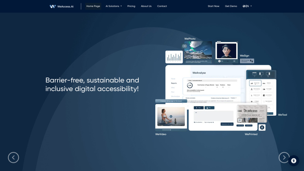 WeAccess.ai: WCAG Compliant Digital Accessibility with AI Support