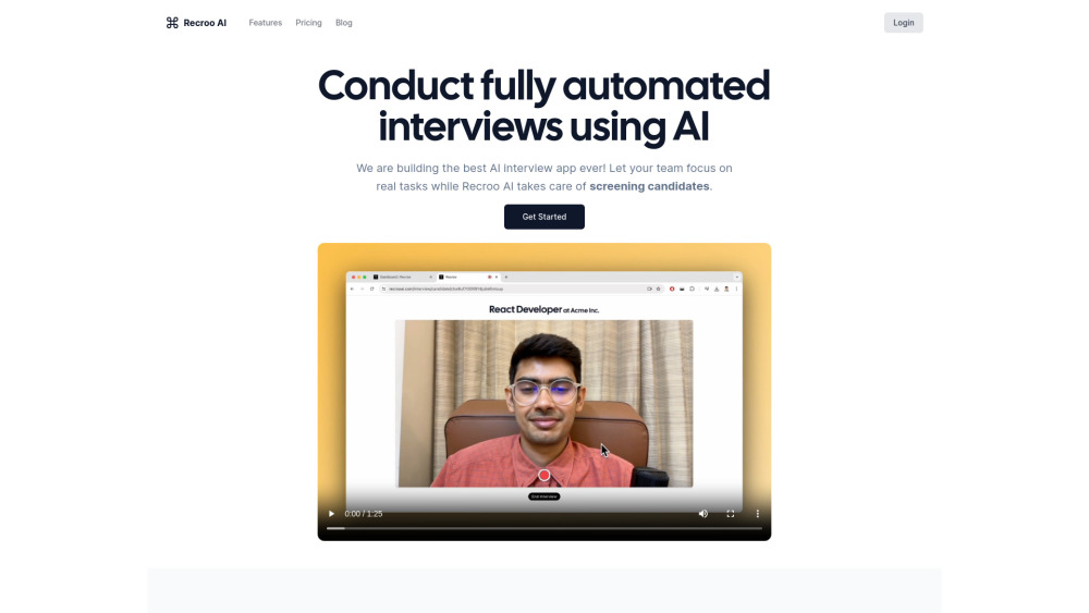 Recroo AI: Automated Interviewing App for Seamless AI Interviews