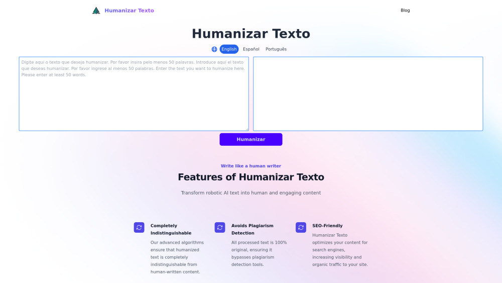 Humanizar Texto: AI Text for Human-Like Content Transformation