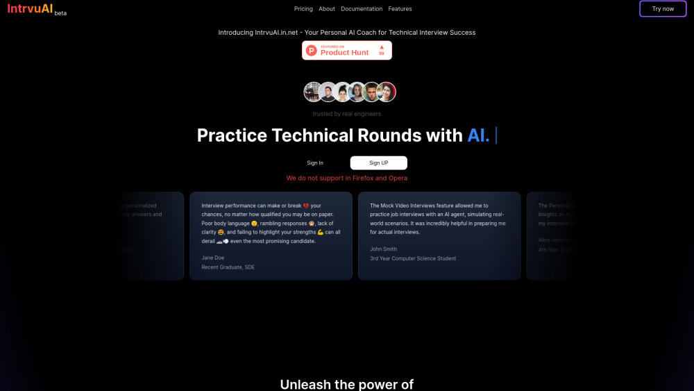 intrvuAI : AI Coach for Technical Interview Success, Boost Your Skills