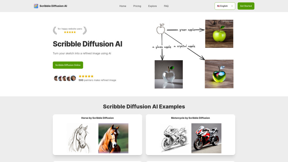 Scribble Diffusion AI: Refine Sketches into Images with AI Precision