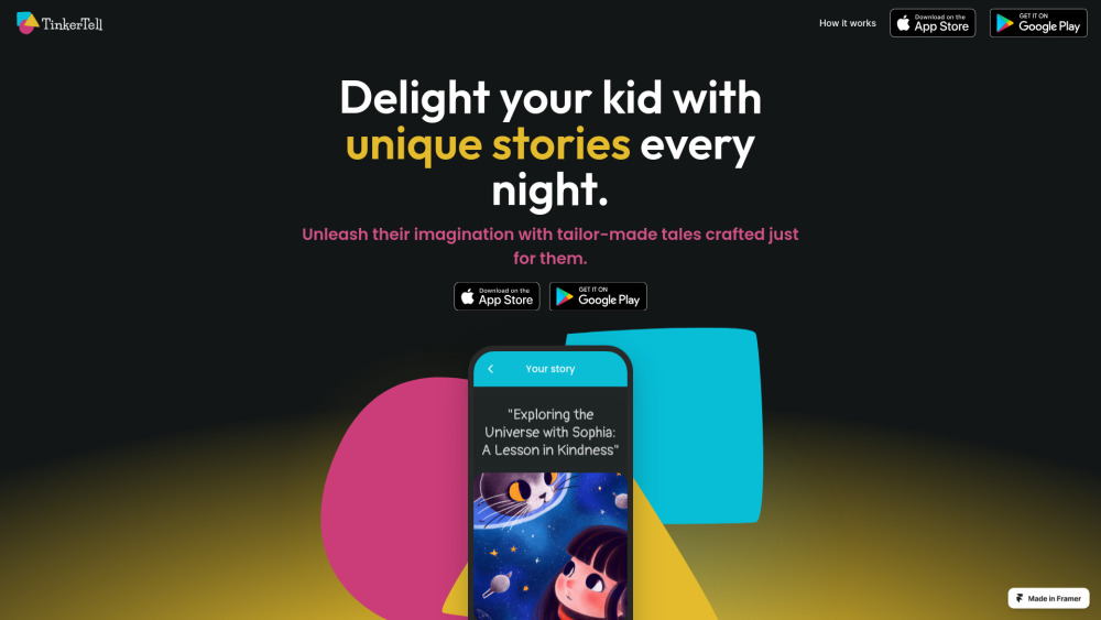 TinkerTell: AI-Powered Personalized Kids' Stories & Magic