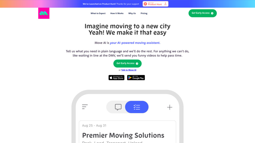 **Move AI: AI-Powered Moving Assistant for Effortless Relocation**