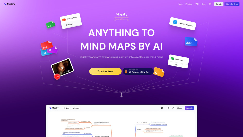 Mapify: Free Online AI-Powered Mind Mapping Tool for Creative Minds