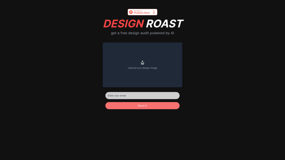 Roast My Design: AI Website Design Analysis & Insights for Professionals