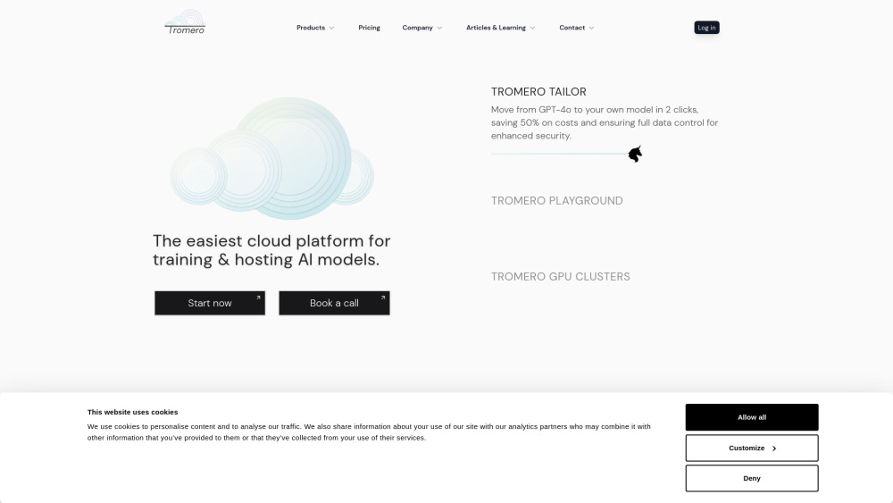 Tromero Tailor: AI Model Fine-Tuning & Hosting Platform