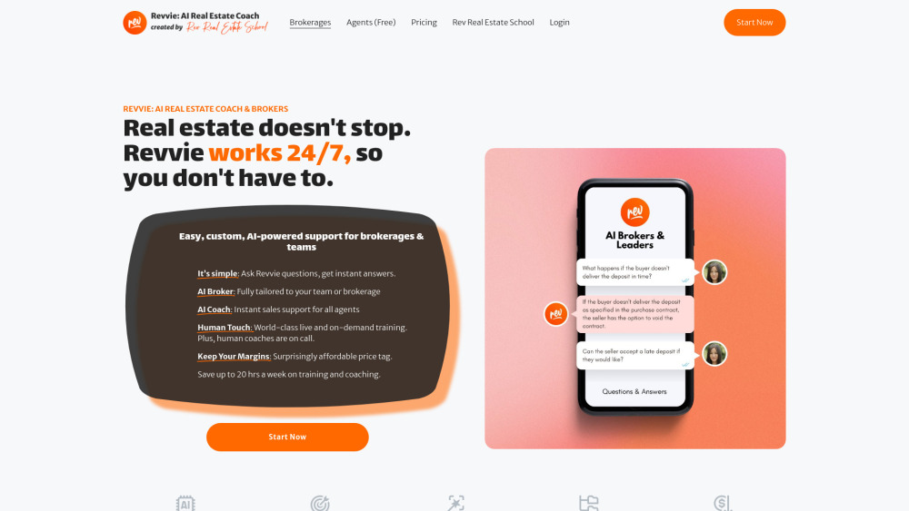 Revvie AI Coach: Support & Advice for Real Estate Teams