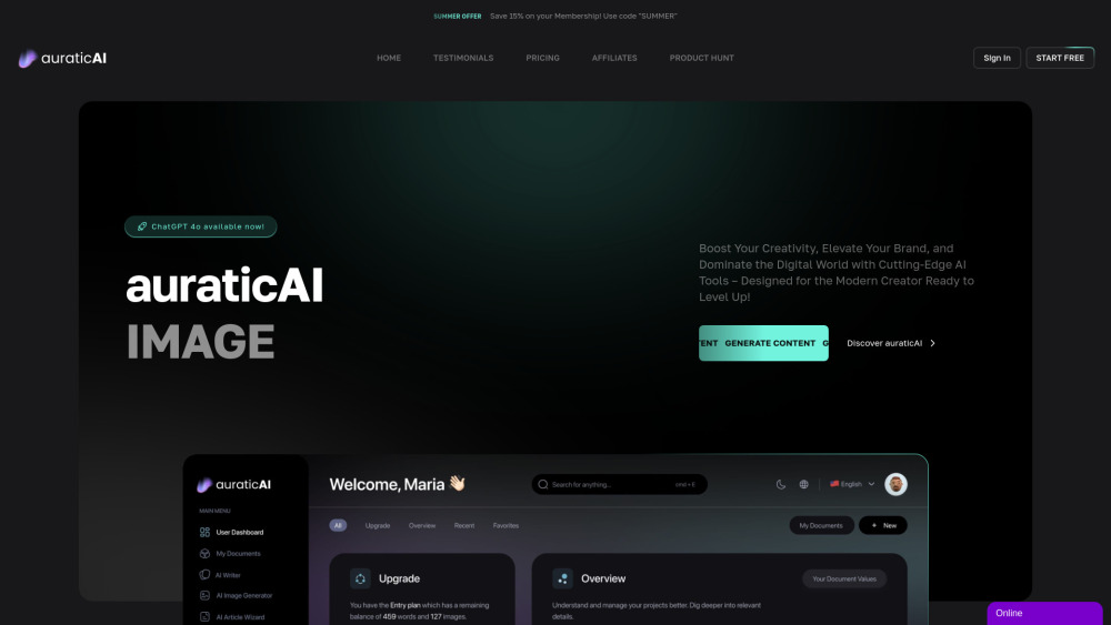 AuraticAI: AI-Powered Content Creation for Effortless, High-Quality Results