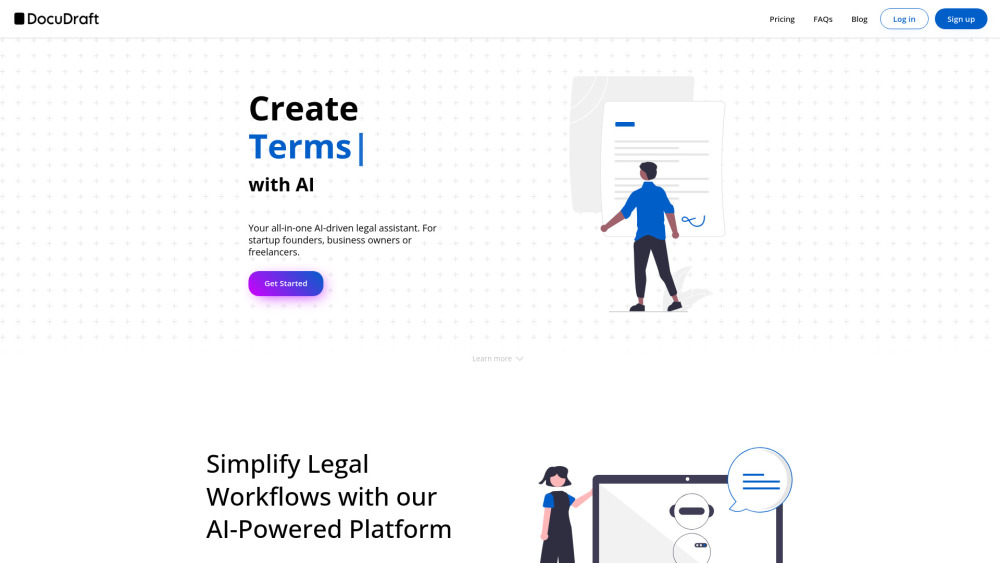 DocuDraft: AI Legal Assistant & Contract Generator for Professionals