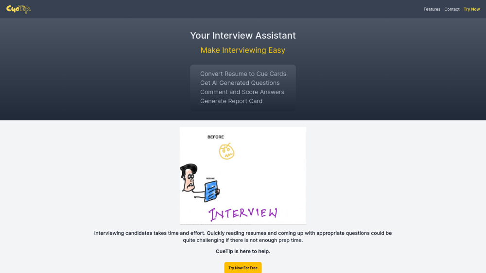 CueTip: AI Assistant for Personalized & Effective Interview Prep