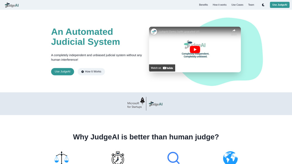 JudgeAI: Unbiased AI for Automating Judicial Proceedings Efficiently