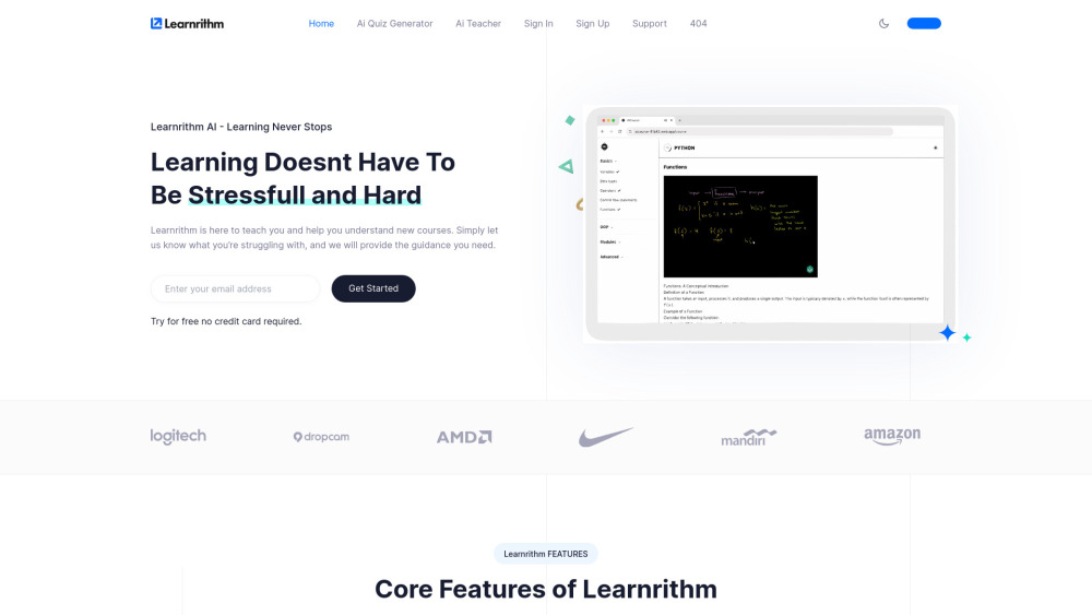 **Learnrithm: AI-Based Platform for Mastering Any Subject Quickly**