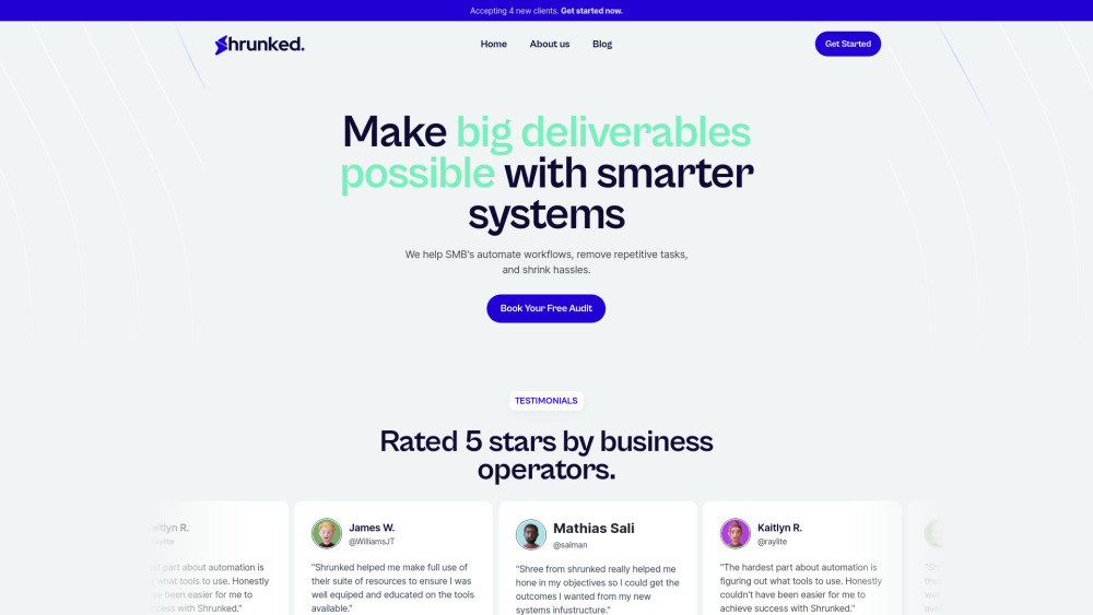 Shrunked: AI Identifies Talent & Automates Business Resources Efficiently