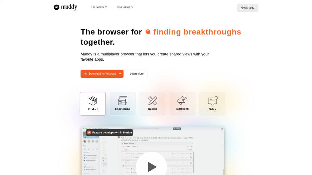 Muddy Browser: Unified Workspace for Every App - All-in-One Solution