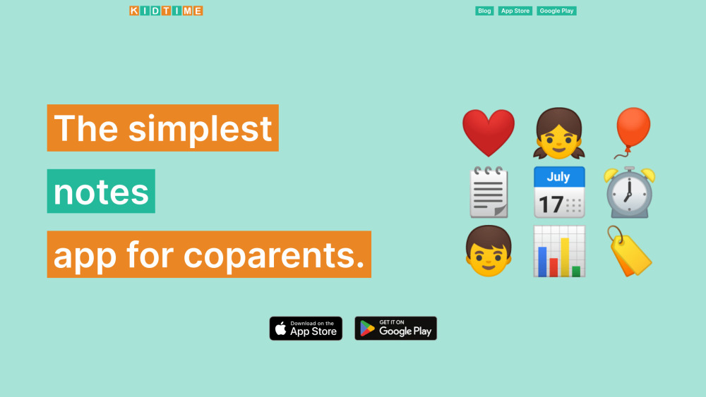 Kidtime | Coparent Calendar Chat: Co-Parenting App for Scheduling & Support