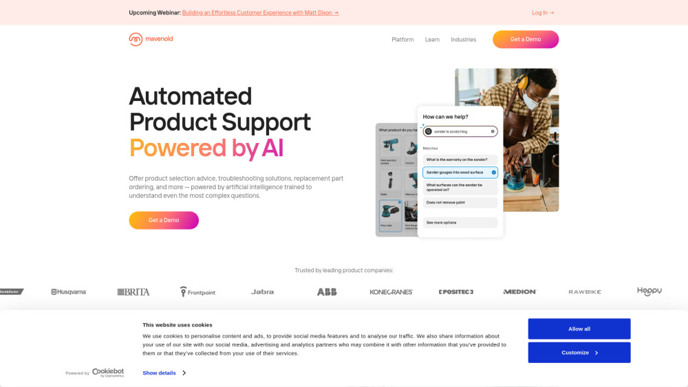 Mavenoid: AI-Powered Support Platform for Hardware Companies