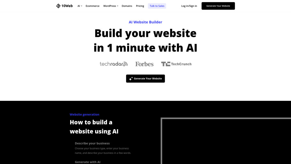 10Web AI Website Builder: Fast, Professional AI-Powered Site Creation