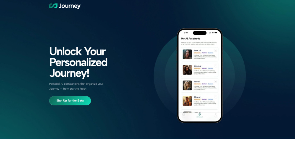 Journey.ai: AI-Powered Travel - Personalized Experiences Tailored for You