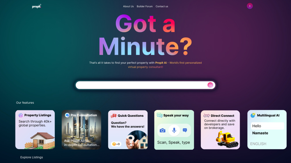 Propit-Ai: AI Property Search & Virtual Consultant - Smart Home Solutions