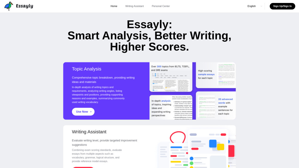 Essayly.ai: AI Writing Assistant for Exam Prep - Boost Scores