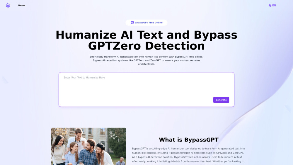 BypassGPT: AI Humanizer - Undetectable, Natural-Looking Text Creation