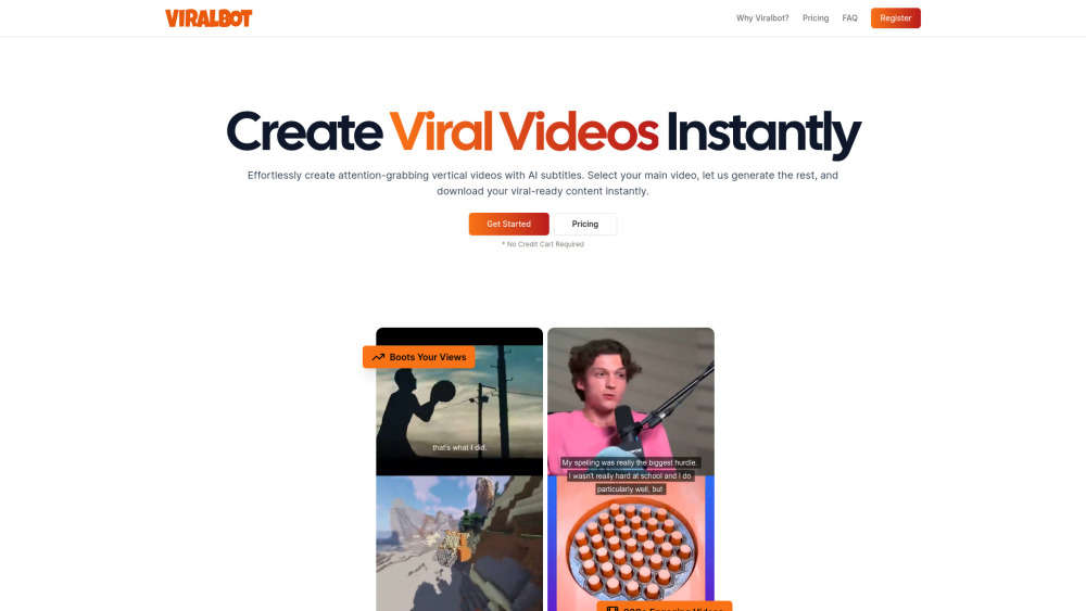 ViralBot: AI Video Generator for Viral Social Media Videos