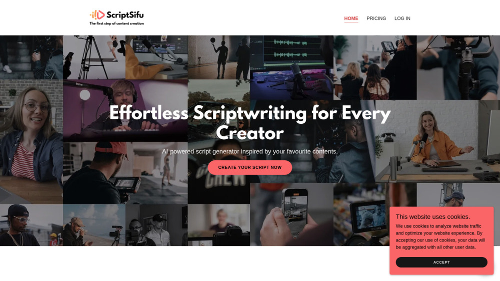 **ScriptSifu: AI Script Generator for Trendy, Engaging Content**