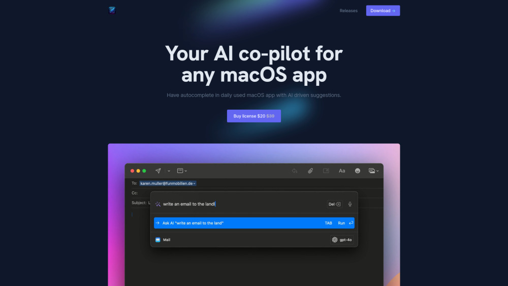 **Infinipilot.AI: AI Co-Pilot for macOS Apps Boosting Productivity**