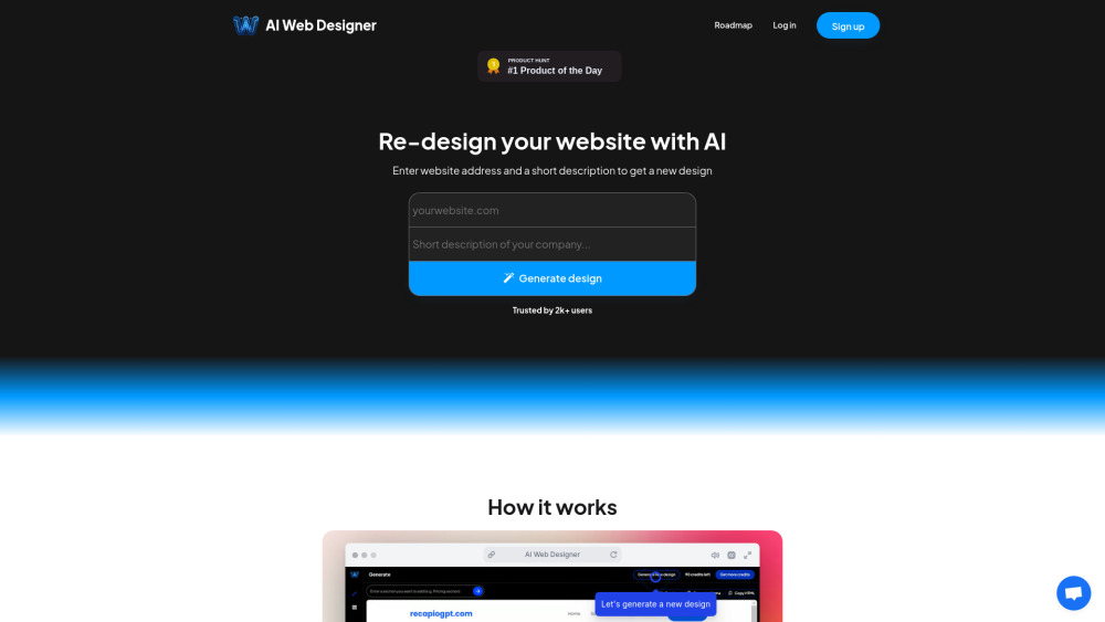 AI Web Designer: AI-Driven Redesign Tool for Professional Websites