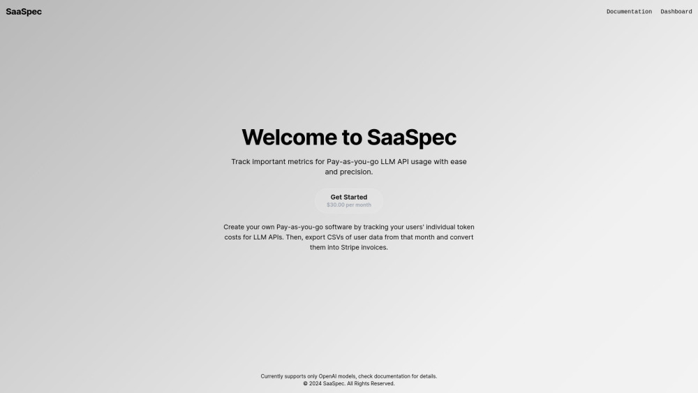 SaaSpec: API Cost Tracking & Automated Stripe Invoice Generation Tool